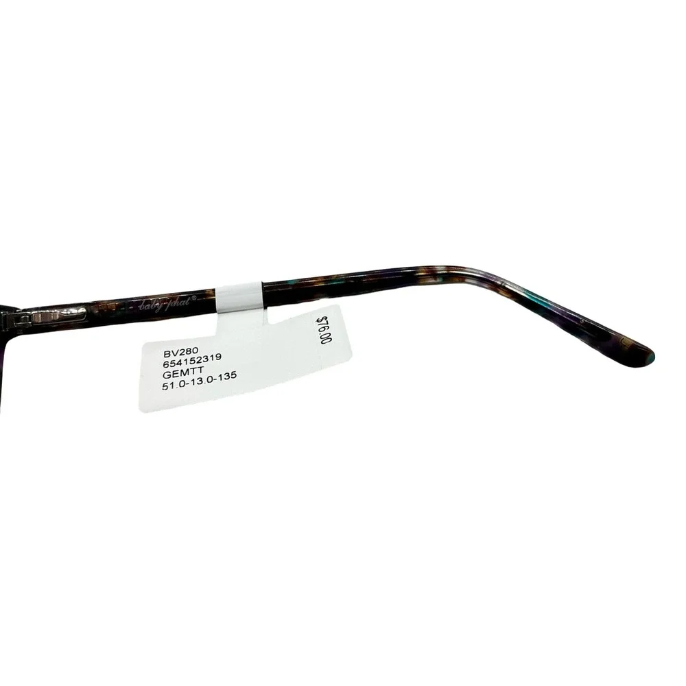 Baby Phat BV280 GEMTT Eyeglasses Purple Teal Tortoise Frames 51-13-135
